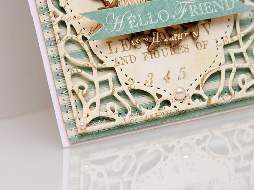 Листівка Hello Friend. Spellbinders Card Creator - A2 Tranquil Moments S5-216 та In'spire - Silhouette IN-010 