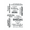 Hero Arts Many Birthday Messages Stamp Set CL611