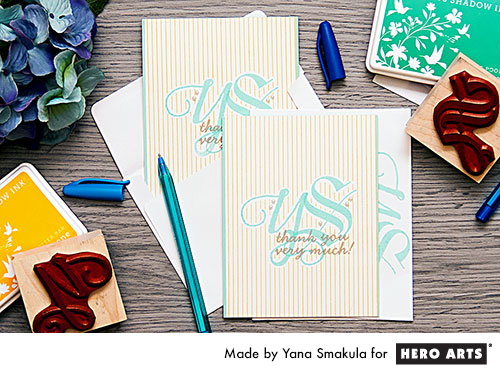 Yana Smakula | Hero Arts Personalized Monogrammed Thank You Cards