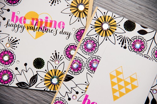 Yana Smakula | Modern Valentines Day Cards Hero Arts #stamping #love