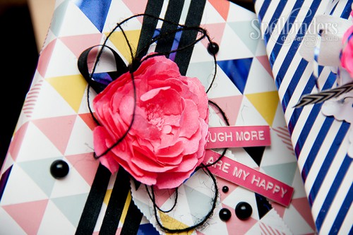 Yana Smakula | Spellinders Create a Poeny Flower Decorated Gift Wrap #paperflower #peony #diy