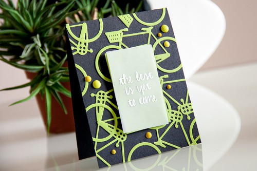 Yana Smakula | Bicycle The Best Is Yet To Come Card #cardmaking #diecutting