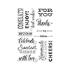 Hero Arts Clear Stamps CHEERS MESSAGES BY LIA CL903 Lia Griffith