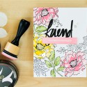 Altenew | Masked and Stamped Background with Beautiful Day stamp set. Video