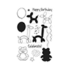 Hero Arts Clear Stamps BALLOON ANIMAL BIRTHDAY CL940