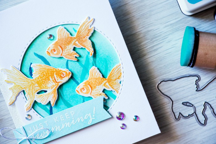 Hero Arts | Color Layering Sparkling Gold Fish. Video by Yana Smakula