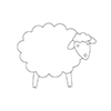 Simon Says Stamp PLUSH COUNTRY SHEEP Wafer Dies S372 Spring Plush