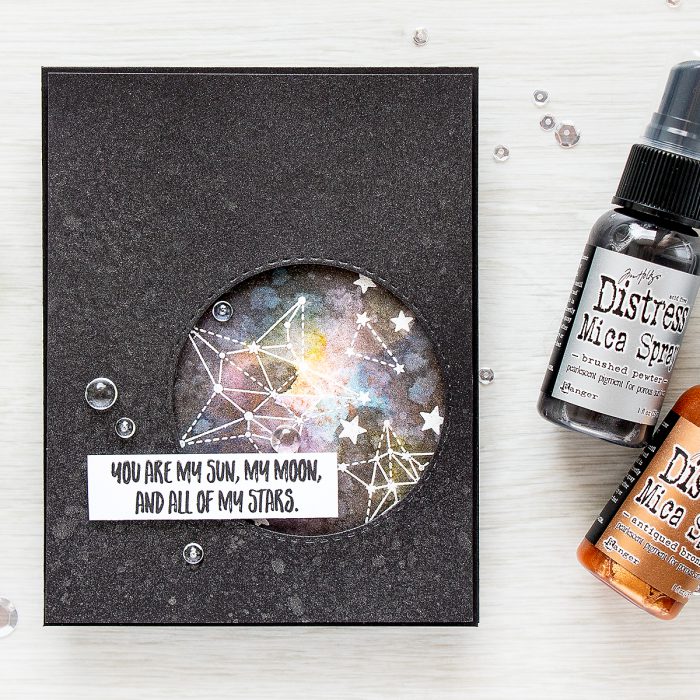 Simon Says Stamp | You Are All Of My Stars - Adding Shimmer with Mica Spray