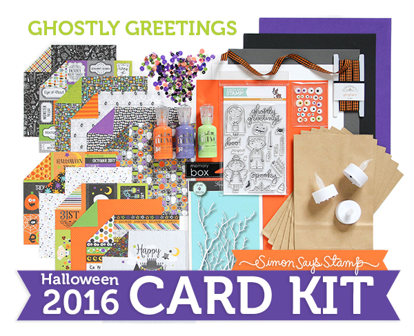 Limited Edition Simon Says Stamp Halloween Card Kit GHOSTLY GREETINGS GGHC16
