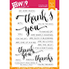 Wplus9 Hand Lettered Thanks Stamps