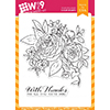 Wplus9 Beautiful Bouquet Ranunculus Stamp Set