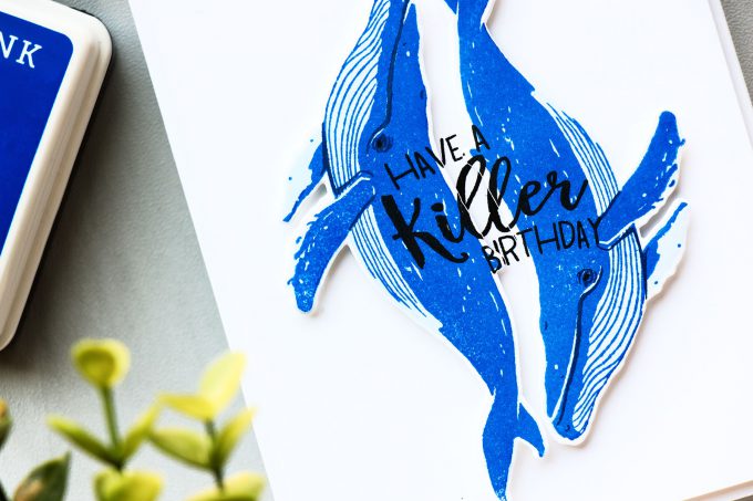 Hero Arts | Have A Killer Birthday Color Layering Whale Card by Yana Smakula