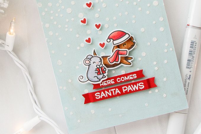 Simon Says Stamp | Lawn Fawn Cyber Week Exclusive Friends Forever Stamp Set. Video. Here Comes Santa Paws video by Yana Smakula #cardmaking #stamping #lawnfawn #simonsaysstamp