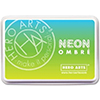 Hero Arts Ombre Neon Chartreuse to Blue Ink Pad