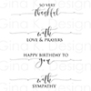 Gina K Designs Scripty Sayings Clear Stamps