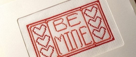 Be Mine - схема для вишивки на День Валентина