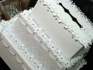 Весільна коробка-торт для листівок (частина друга)