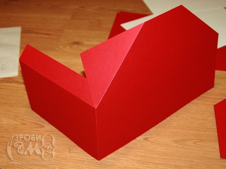 Як зробити новорічний будиночок з картону (спроба #2)