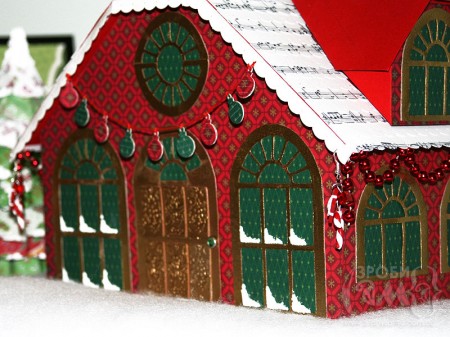 Як зробити новорічний будиночок з картону (спроба #2), частина друга - прикраси