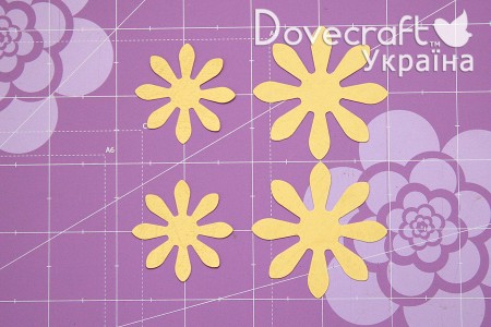 Майстер клас - робимо квіти за допомогою дироколів Dovecraft