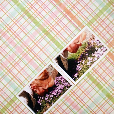 Колекція Spring Drop (First Edition) – покрокове створення скрап сторінки Spring Flowers