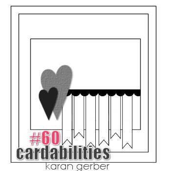 Листівка за скетчем #60 від Cardabilities – You make me happy