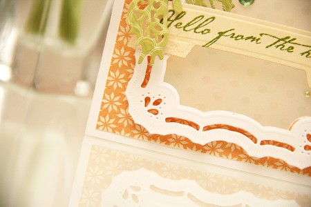 Листівки із новими ножами від Spellbinders (Summer CHA 2012). Листівка Hello From The Heart