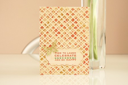 Листівки із новими ножами від Spellbinders (Summer CHA 2012). Листівка Time to laugh, celebrate and be happy Листівки із новими ножами від Spellbinders (Summer CHA 2012). Листівка Time to laugh, celebrate and be happy