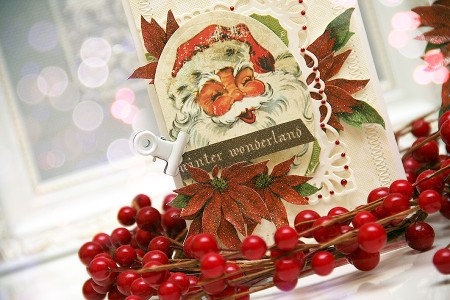 Новорічні листівки із колекції Christmas Village а ножів Spellbinders. Продовження. Листівка Winter Wonderland