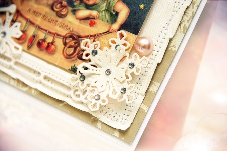 Новорічні листівки із колекції Christmas Village а ножів Spellbinders. Продовження. Листівка A Merry Christmas