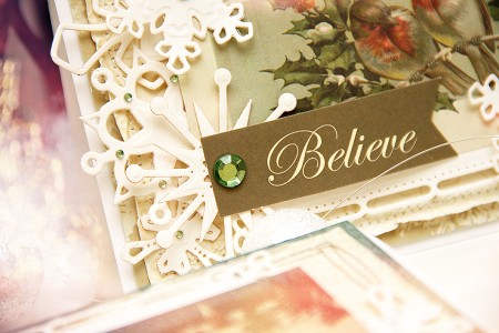 Новорічні листівки із колекції Christmas Village а ножів Spellbinders. Продовження. Листівка A Merry Christmas