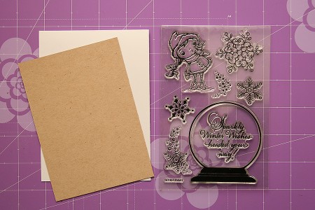 Листівка Sparkly Winter Wishes для Stampendous