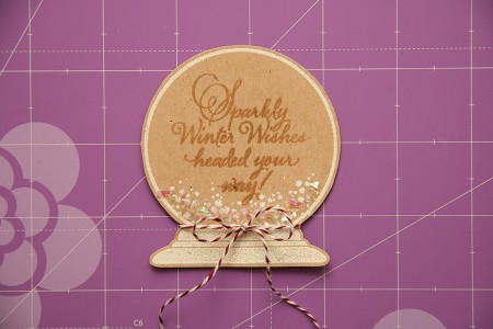 Листівка Sparkly Winter Wishes для Stampendous