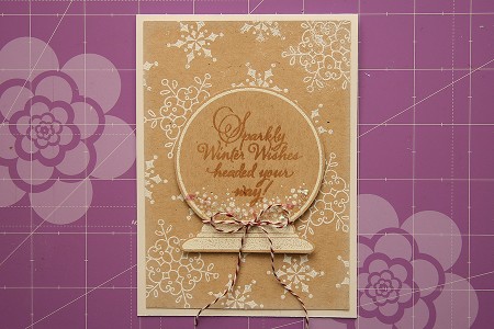 Листівка Sparkly Winter Wishes для Stampendous