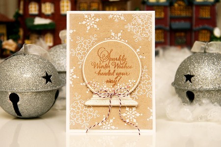 Листівка Sparkly Winter Wishes для Stampendous