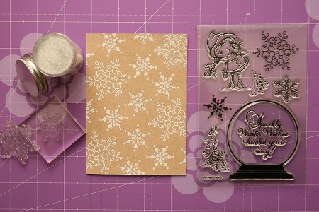 Листівка Sparkly Winter Wishes для Stampendous