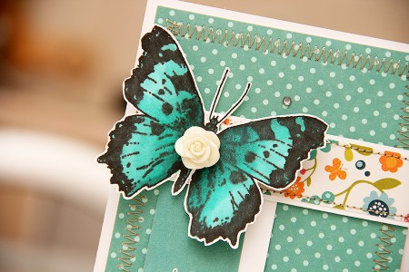 Листівка Hello Friend з метеликом для Stampendous