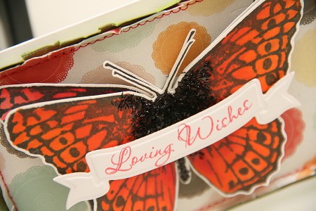 Листівка з метеликом Loving Wishes для Stampendous