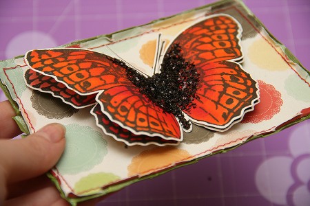 Листівка з метеликом Loving Wishes для Stampendous