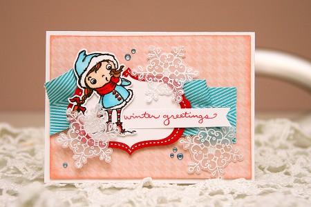 Листівка Winter Greetings для Stampendous