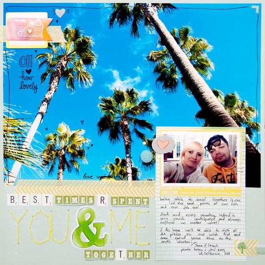 Layout Monday #8: Скрап сторінка You & Me