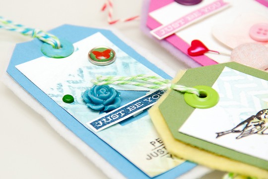 Watercolour tags as gift tags or card embellishments. Video