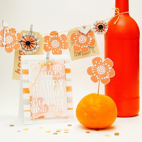 Orange Birthday Party Decor 