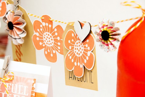 Orange Birthday Party Decor 