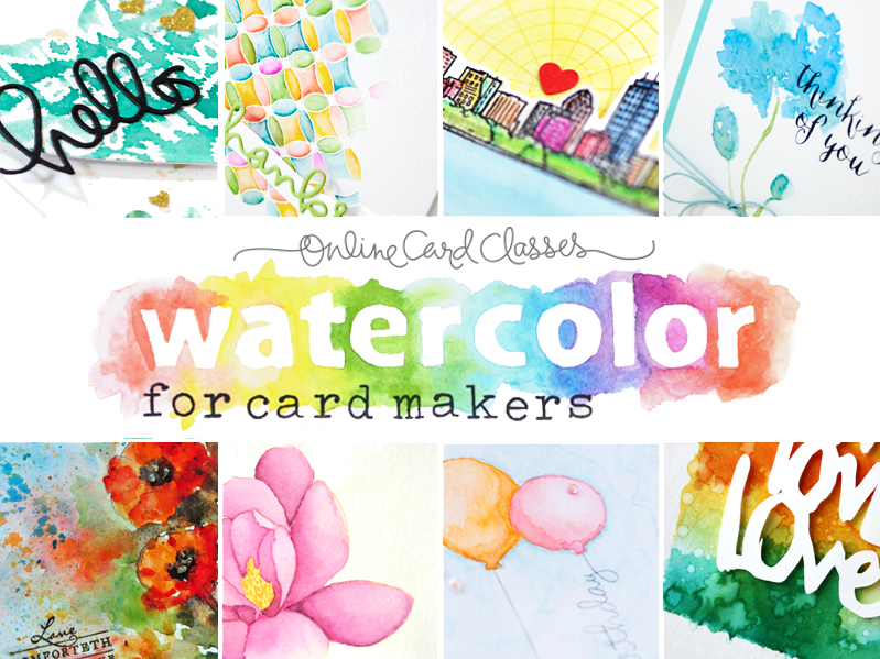 Watercolor for cardmakers class and a giveaway!