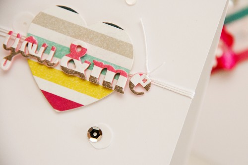 Clean & Simple Die Cutting #23: Dimensional die cut elements using craft foam. 