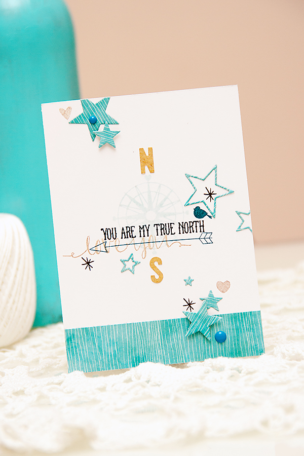 Yana Smakula - Avery Elle Challenge | Masculine Cards - You Are My True North