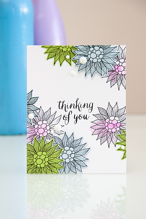 Yana Smakula | Thinking of You using stamps, dies and cardstock from #SimonSaysStamp