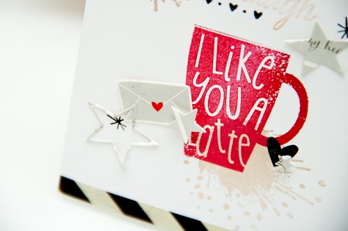 I Like You A Latte Card using stamps from Hero Arts