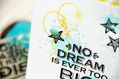 No Dream Is Ever Too Big - Yana Smakula | Using stamps from #HeroArts, inks from #ClearSnap and dies from #Spellbinders